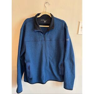 Arc’teryx Covert Cardigan Full Zip Blue Heathered Size XL Men’s Fleece